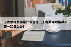 王者荣耀后排是什么意思（王者荣耀后排兵不在一起怎么办）