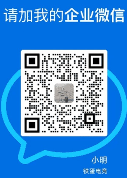 企业微信：铁蛋电竞·小明